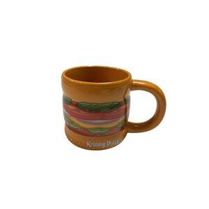 Nickelodeon SpongeBob Krabby Patty Mug 3.5" Tall 2023 Microwave & Dishwasher Saf